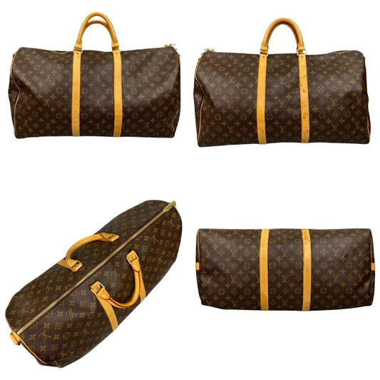 Louis Vuitton Monogram Keepall Bandouliere 55 Boston Bag