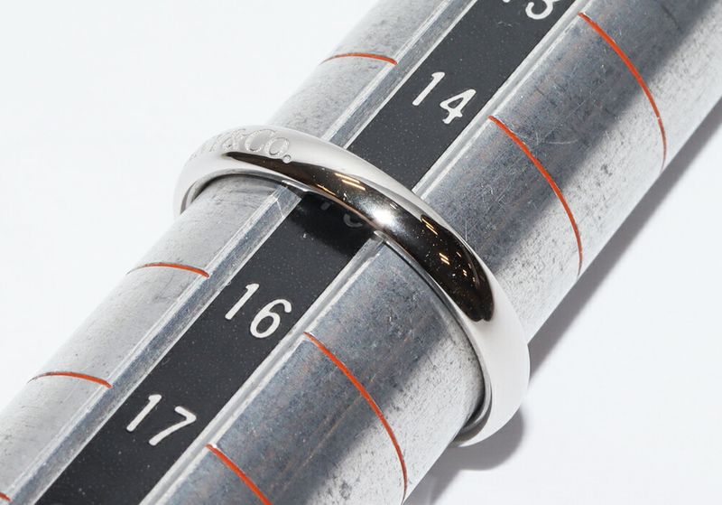 Tiffany & Co Ring Pt950 T&CO Band Ring Width 3mm (012in)