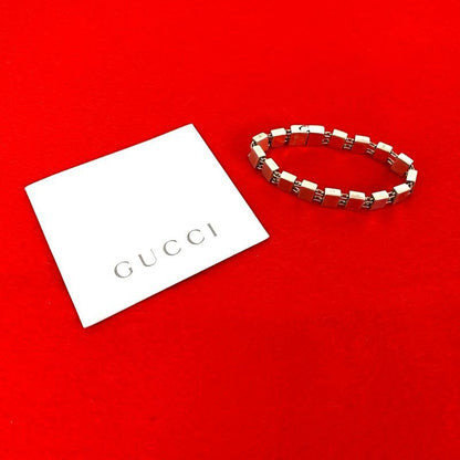 Gucci Square Chain Bracelet Silver 925 Bangle Accessories Small Items