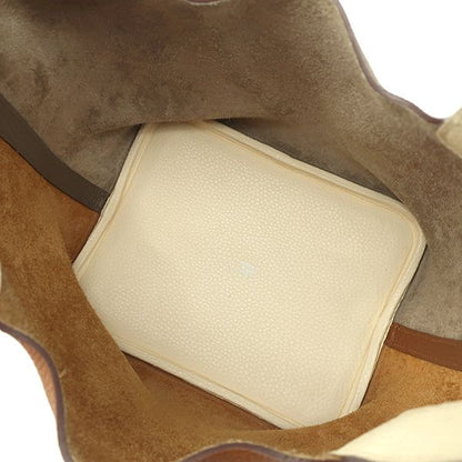 Hermes Handbag Picotin Lock MM Cazac Taurillon Clemence Gold X Etoupe X Nata