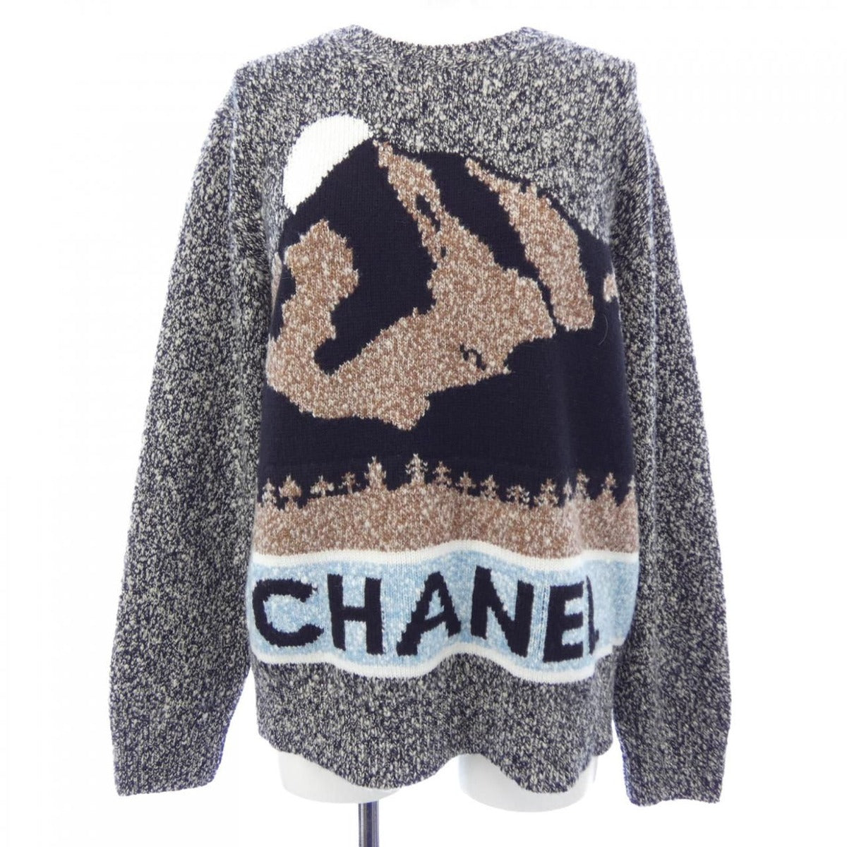 Chanel Code Knit Cashmere Black