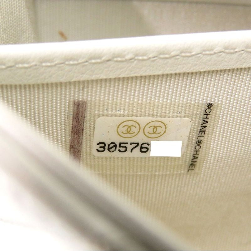 Chanel 19 Ap0955 Lambskin White Coco Mark 30 Long Wallet 0766 — view 7