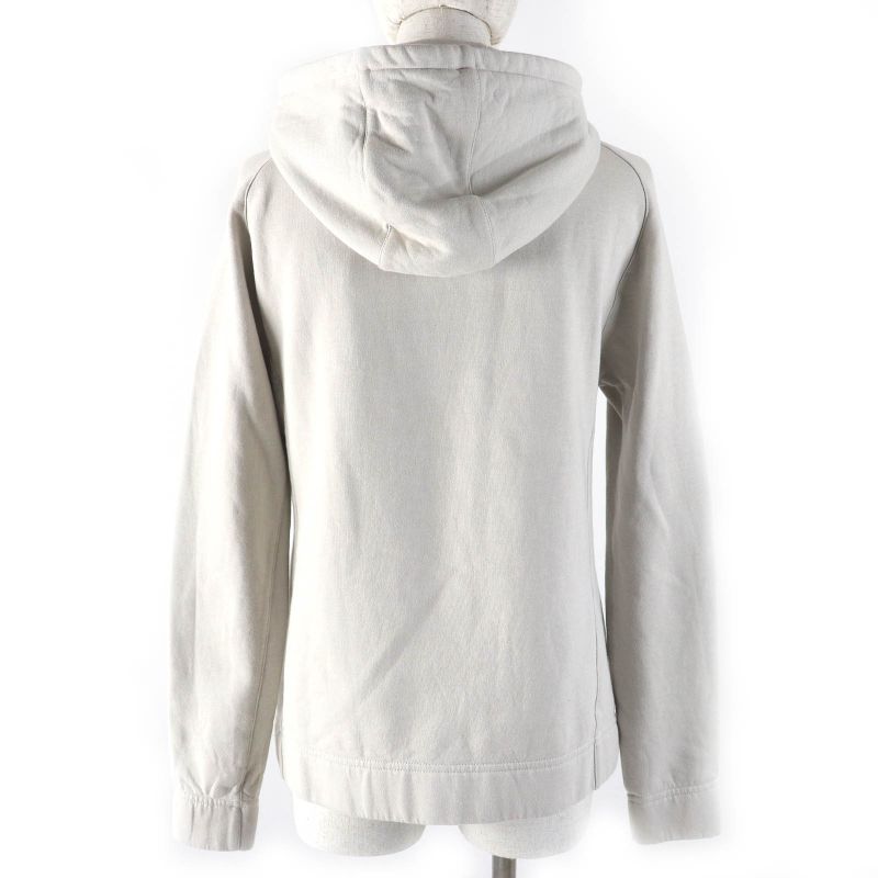 Hermes FIT 100% Cotton Serie Button Logo Half Zip Hoodie Pullover Hoodie Light