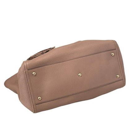 Gucci Tote Bag Soho Cellarius 282309 Pink Beige Leather
