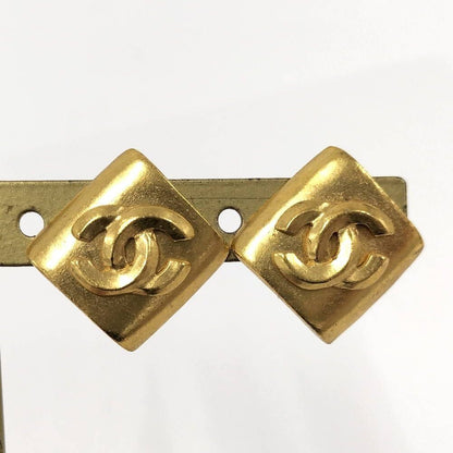 Chanel Earrings CC Logo Square
