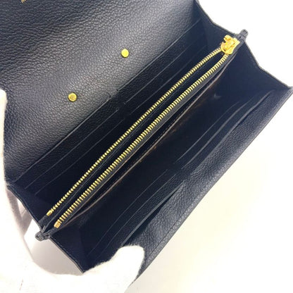 Louis Vuitton Portefeuille Pallas Leather And Canvas Brown Wallet Gold M64092