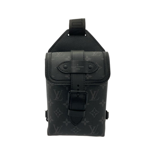 Louis Vuitton Monogram Eclipse Saumur Sling Bag Black