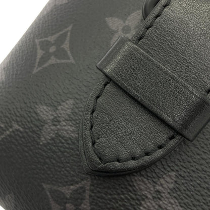Louis Vuitton Monogram Eclipse Saumur Sling Bag Black — view 6