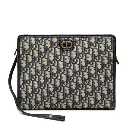 Dior Au Bree 30 Montaigne Navy Canvas Leather