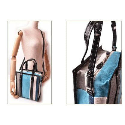 Balenciaga Brand Bag Shoulder Bazar Shopper XS Blue — view 2