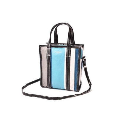 Balenciaga Brand Bag Shoulder Bazar Shopper XS Blue — view 3