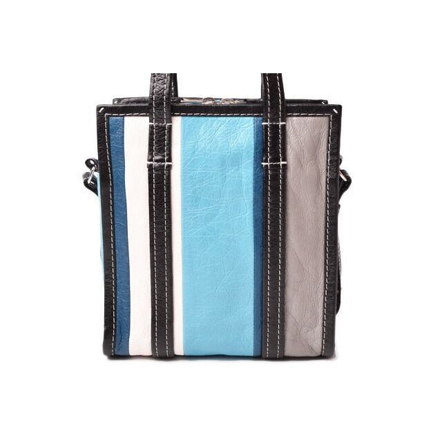 Balenciaga Brand Bag Shoulder Bazar Shopper XS Blue — view 5