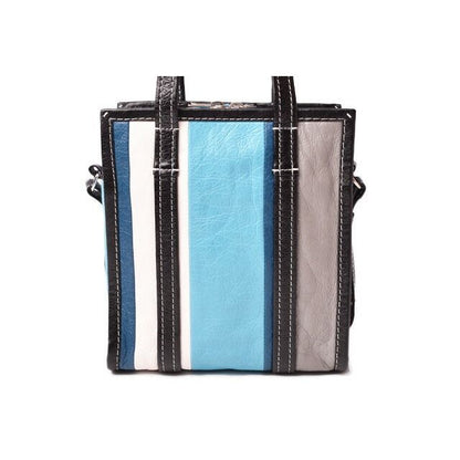 Balenciaga Brand Bag Shoulder Bazar Shopper XS Blue — view 5