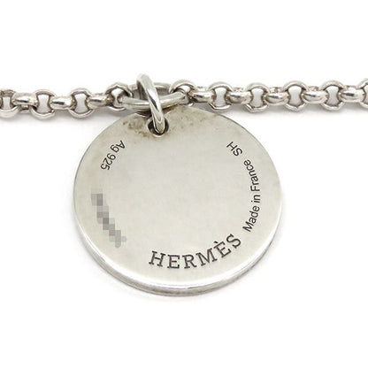 Hermes Bracelet Ex Libris PM Silver 925 18k Pink Gold Silver X Pink Gold Sh