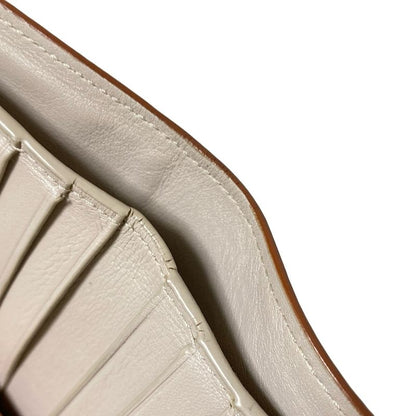 Loewe Trifold Wallet - Grey Beige Leather