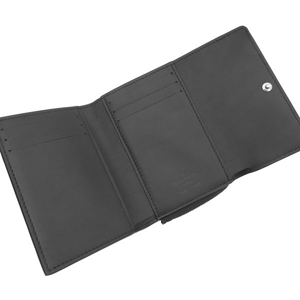 Louis Vuitton Trifold Wallet Portefeuille Pilot Taurillon Leather Noir Black