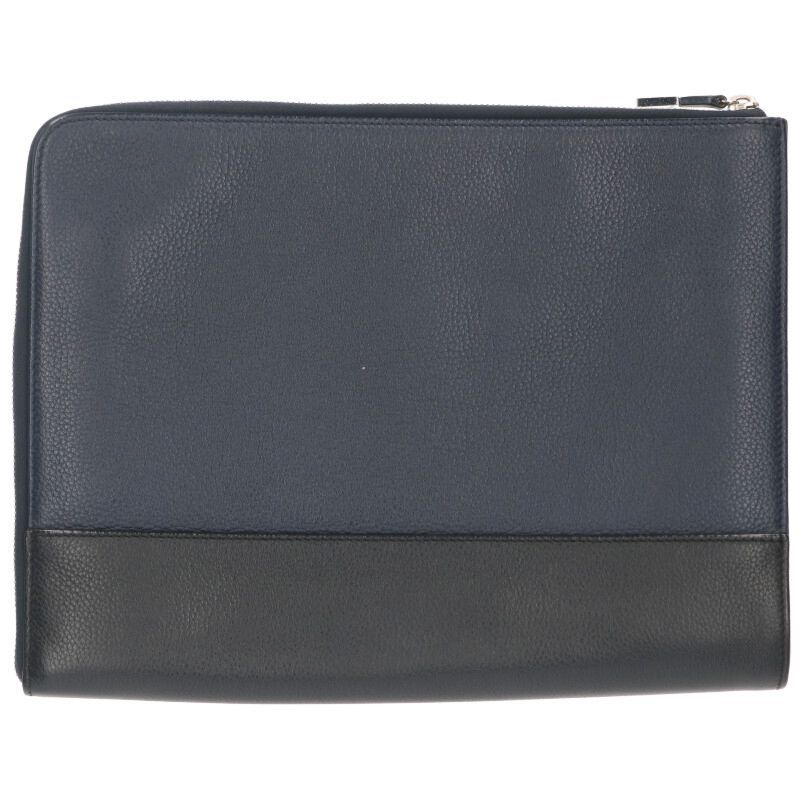 Dior Homme L-shape Zip Leather Clutch Bag Men's