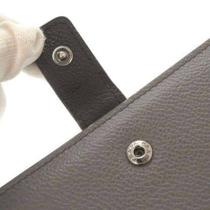 Prada Leather Gray Bifold Long Wallet Bifold Long Wallet Long Wallet 1332 Prada