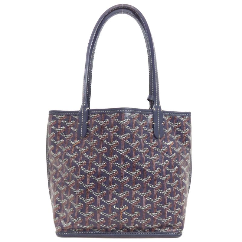 Goyard Ange Mini Reversible Handbag PVC Calf Women