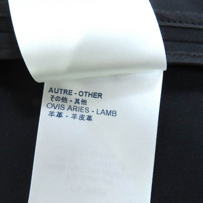 Louis Vuitton 20AW Wool Silk Blend Trapezoid Wrap Skirt With Logo Button Black