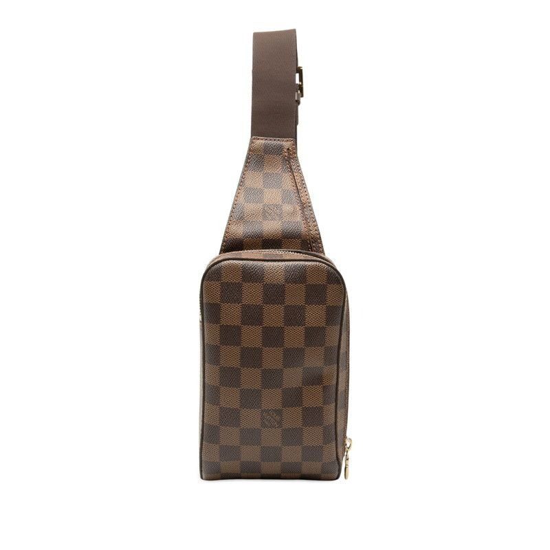 Louis Vuitton Damier Geronimos Belt Bag Brown Leather