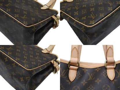 Louis Vuitton Batignolles Handbag Monogram Canvas Brown — view 6