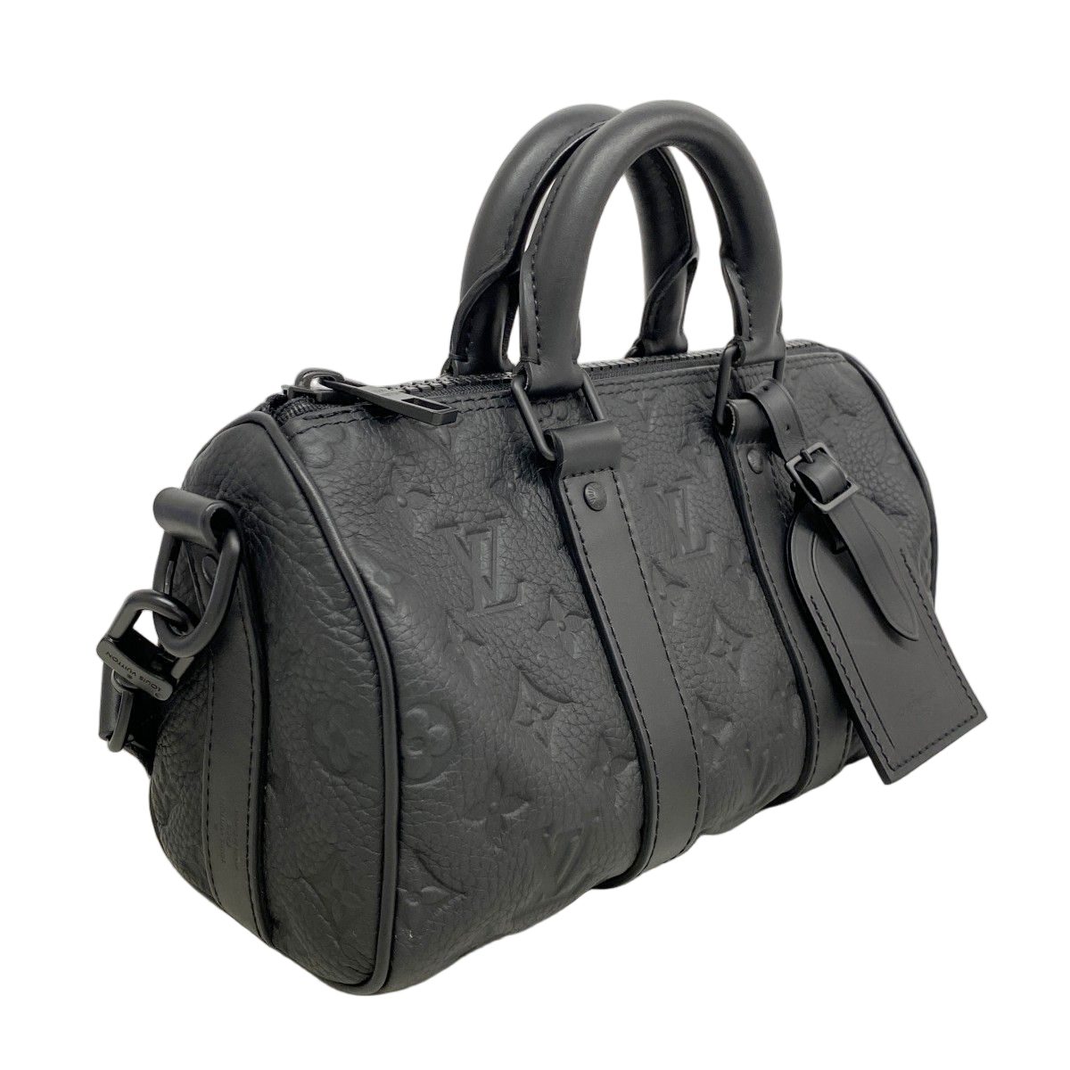 Louis Vuitton Handbag Taurillon Keepall Bandouliere 25 Noir 2-Way — view 2