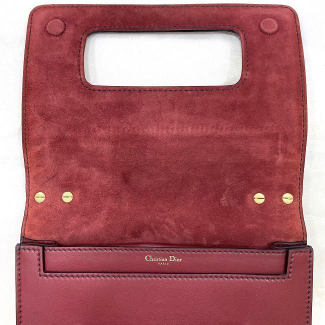 Christian Dior Chain Shoulder Bag F21215 Red