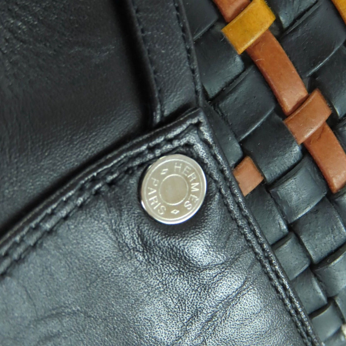 Hermes Silver Hardware Serie Button Braided — view 9