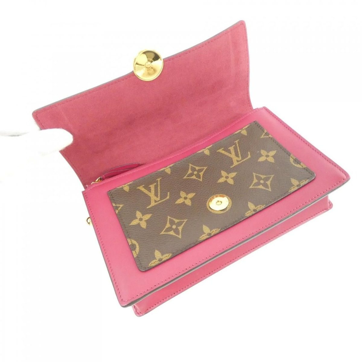 Louis Vuitton Monogram Portefeuille Flor Chain Wallet — view 9