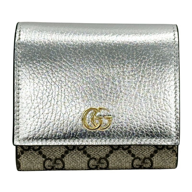 Gucci Wallet GG Supreme Petit Marmont Trifold