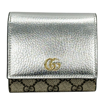 Gucci Wallet GG Supreme Petit Marmont Trifold