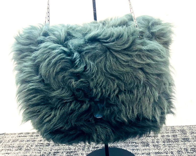 Celine Phoebe Period Fur Chain Shoulder Bag : A2112