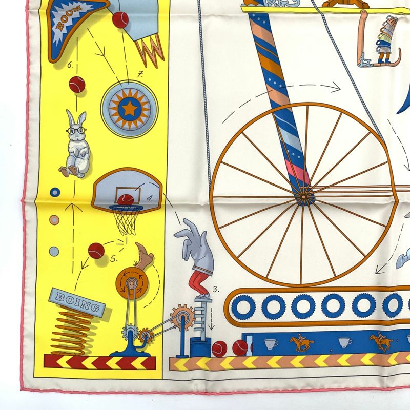 Hermes Scarf Carre 90 TEA FOR TWO TEA FOR TWO Silk Spring-summer 2023 Yellow X