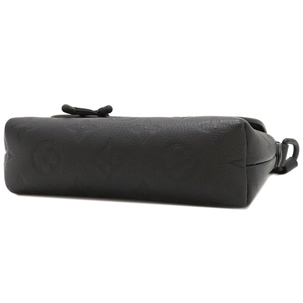 Louis Vuitton Shoulder Bag Pulse Wearable Wallet Monogram Shadow Leather Black