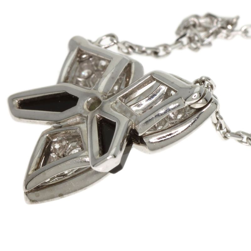 Cartier Caresse D'orchide Par Cartier Tsavorite Onyx Diamond Necklace 18K White