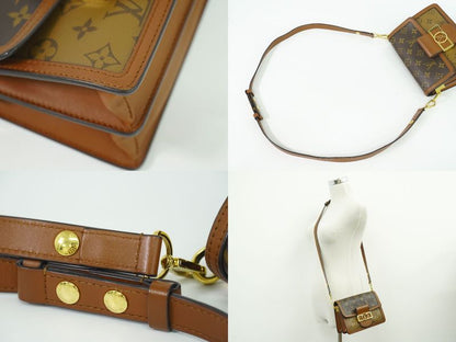 Authentic Louis Vuitton LV Dauphine MINI Monogram Reverse Shoulder Bag Pochette