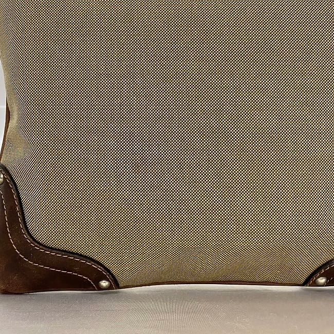 Prada Shoulder Bag Beige Brown Bt0536 Excellent Condition Jacquard