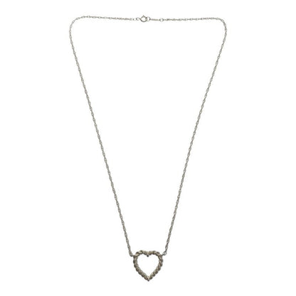 Tiffany & Co Twisted Heart Necklace Silver 925 49 cm 6.8