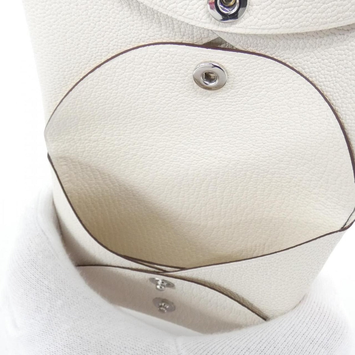 Hermes Calvi Duo Coin Case Nata — view 4