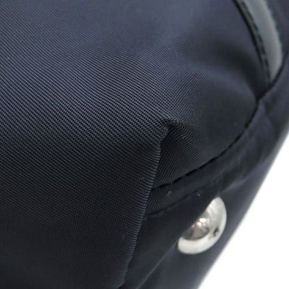 Prada 2way Bag Tessuto 2way Tote Bag Nylon Leather Navy Silver Hardware Navy