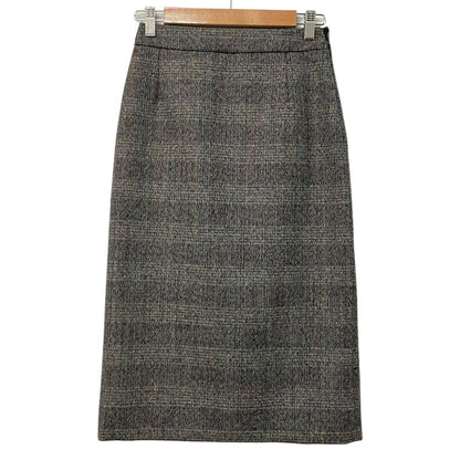 Prada Long Skirt Ivory Black Multi