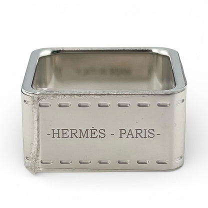 Hermes Bolduc Square Scarf Ring Silver — view 5