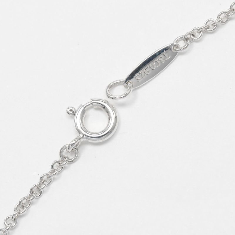 Tiffany & Co Teardrop 5 Motif Silver 925 Ladies 6.2g Bracelet