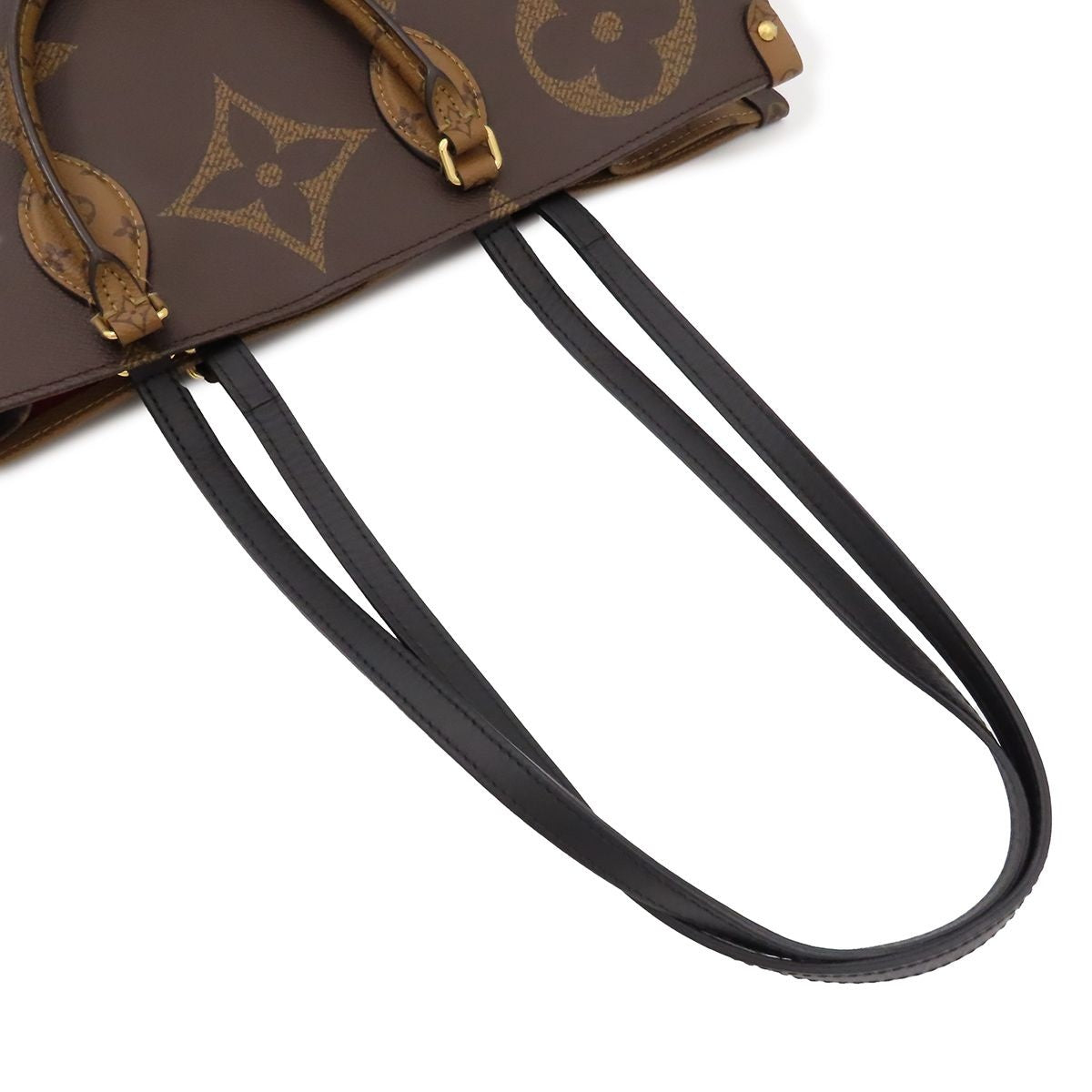 Louis Vuitton On The Go GM Brown Camel Gold Monogram Reverse Giant 2-Way Tote — view 5