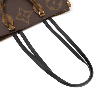 Louis Vuitton On The Go GM Brown Camel Gold Monogram Reverse Giant 2-Way Tote — view 5