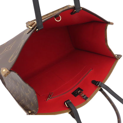 Louis Vuitton On The Go GM Brown Camel Gold Monogram Reverse Giant 2-Way Tote — view 6