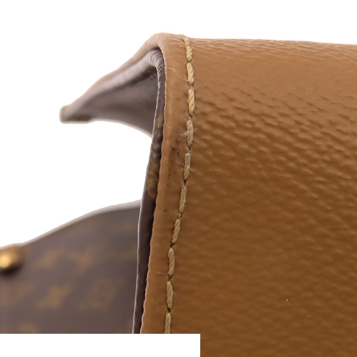Louis Vuitton On The Go GM Brown Camel Gold Monogram Reverse Giant 2-Way Tote — view 7