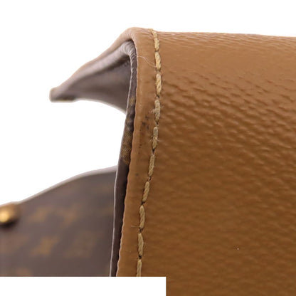 Louis Vuitton On The Go GM Brown Camel Gold Monogram Reverse Giant 2-Way Tote — view 7