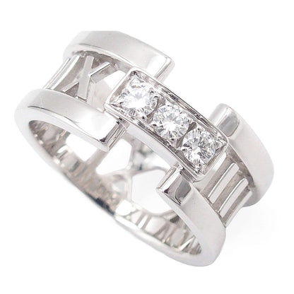 Tiffany & Co Open Atlas Ring White Gold 18K Diamond